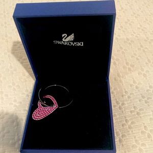 Swarovski  Desire/Fuchsia Pink Heart Keyring 6 CM